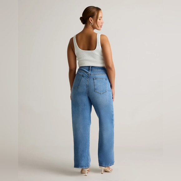 Quince Bella Stretch Relaxed Straight Jeans - Picture 3 of 12